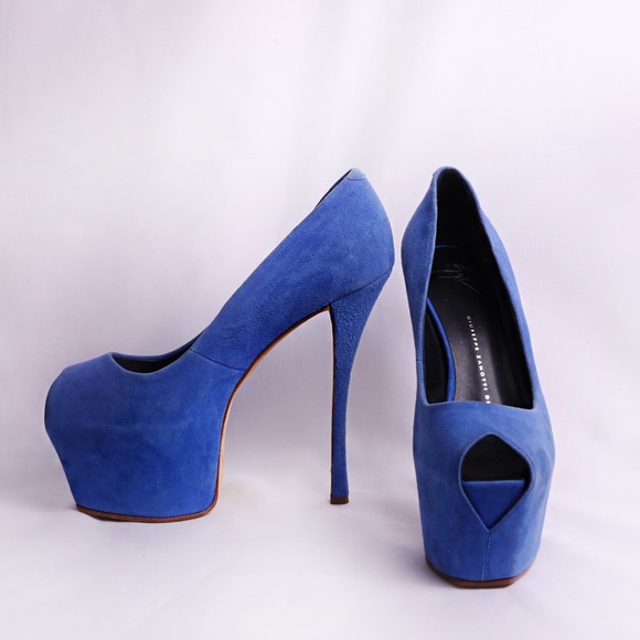 Giuseppe Zanotti Blue Heels - Picture 5 of 5